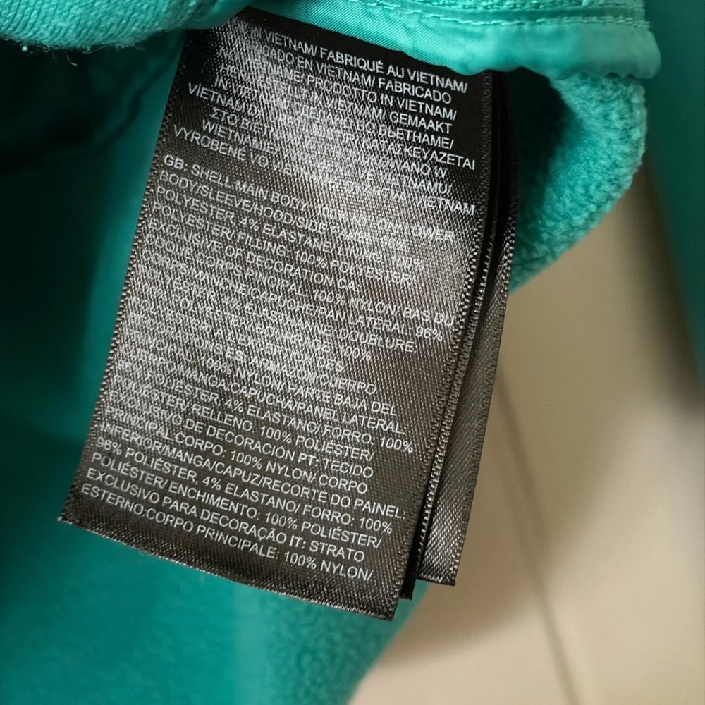 The North Face Men's ThermoBall Eco 2.0 Hybrid 1/4 Zip Hoodie - Teal Small